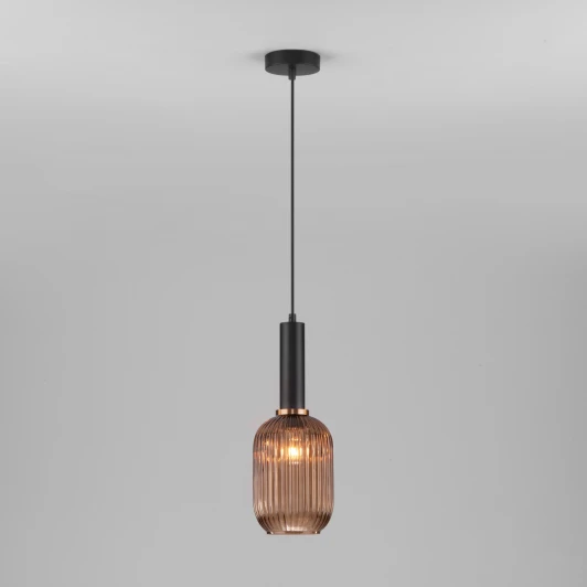 50181/1 янтарный Подвесной светильник Eurosvet Bravo 50181/1 янтарь (220V, на проводе, круглые)