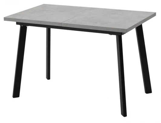 480M06048 Стол КАНЗАС 120 БЕТОН ЧИКАГО св.серый / Черный каркас M-City 64604