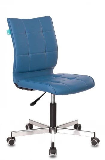 УТ000002989 Кресло Бюрократ CH-330M/OR-03 без подлокотников синий искусственная кожа крестовина металл Stool Group арт.УТ000002989