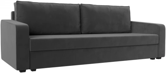 118045 Диван прямой Лига-009 (Серый/Велюр) Лига Диванов арт.118045