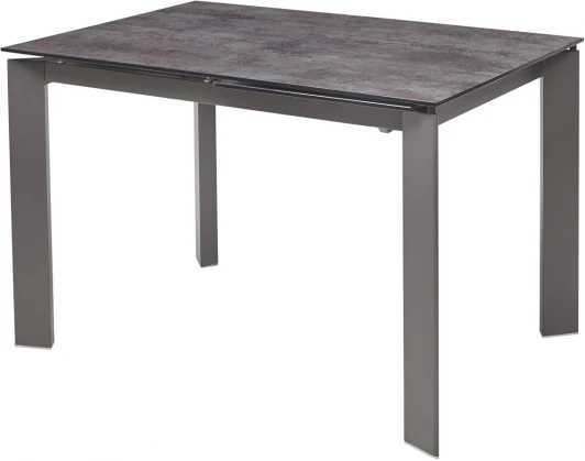DECDF5052TVOLC Стеклянный стол M-City CORNER 120 VOLCANO GREY/ GREY1