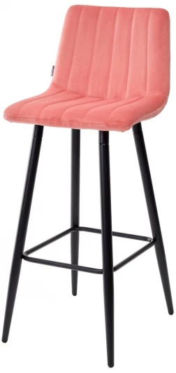 UDC8077G10817 Барный стул M-City DERRY G108-17 живой коралл, велюр