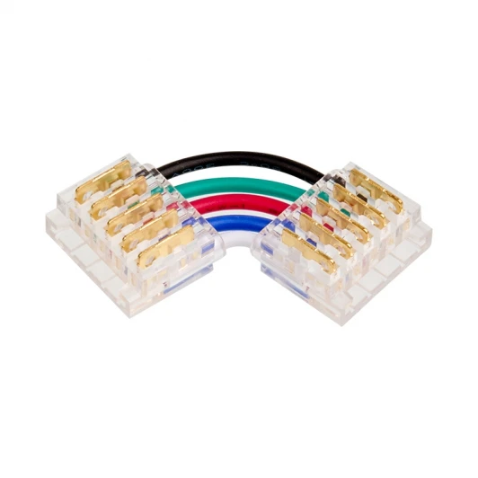 WLS-5PIN-RGBW-12MM-L Коннектор Wolta WLS-5PIN-RGBW-12MM-L угловой для ленты SMD RGB шириной 12мм