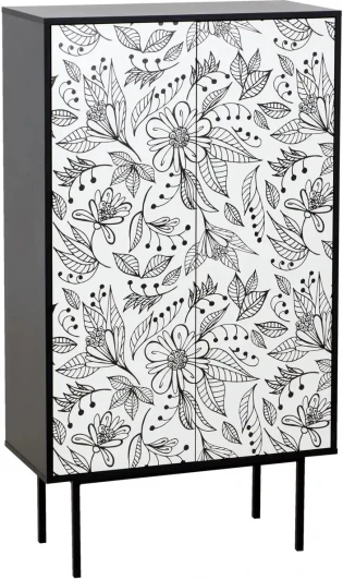 599519 Шкаф 2-дверный Boho Color ОГОГО (арт.599519), (ЛДСП/Черный)