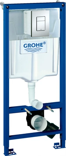 38772001 Система инсталляции для унитазов Grohe Rapid SL 38772001 3 в 1 с кнопкой смыва (уценка: царапины на кнопке)