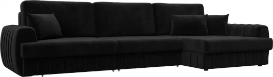 129302 Диван угловой Лига-057 НПБ Лонг угол правый Лига Диванов (Велюр) арт.129302