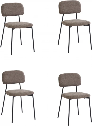 УТ000040811 Стул Stool Group Chao коричневый черные ножки 4 шт. арт.УТ000040811