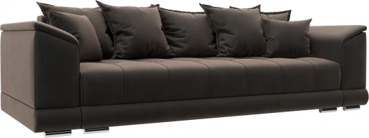 129453 Диван прямой НордСтар НПБ Лига Диванов (Велюр) арт.129453