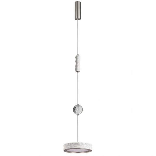 5451/32L Подвесной светильник Odeon Light Riviera 5451/32L белый/никель/металл/керамика/хрусталь/акрил LED x 32W 2000К/3000K/4000K/переключ