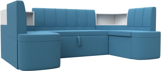 125854 Диван кухонный П-образный Тефида Лига Диванов (Рогожка) арт.125854