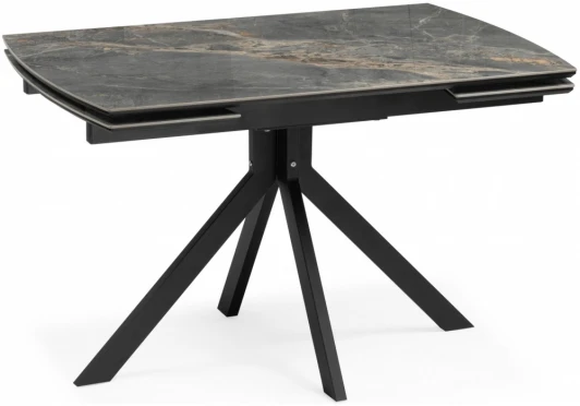 621187 Кухонный стол Woodville Комильфо (Металл,Керамика/Черный) арт.621187