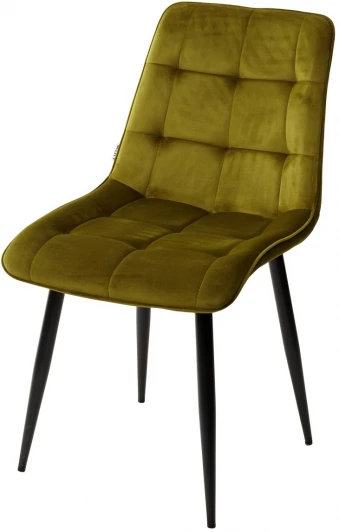 628M03687 Стул CHIC BLUVEL-75 олива / черный каркас