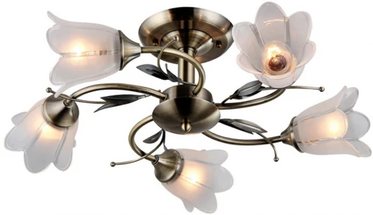 000067877 Потолочная люстра на штанге Мелодия Света SL1N SS6022-5 AB 000067877