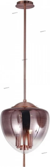 MILAGRO SP4 A COPPER Люстра потолочная Crystal Lux Milagro, 4 лампы, медь с дымчатым
