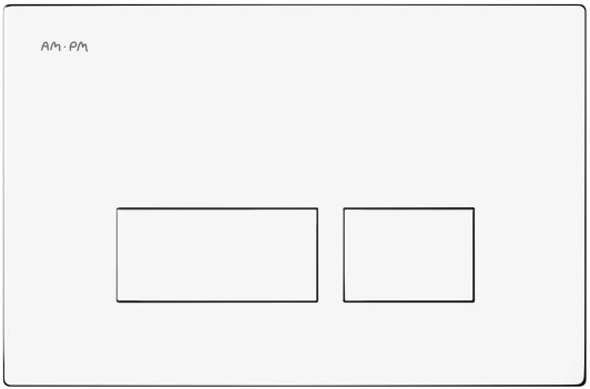 I047001 Кнопка смыва AM.PM Pro S I047001 белая глянцевая