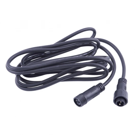 UCX-F90 E/3M/BK Удлинитель для гирлянд серии F90PRO 3м статика/мерцание IP67 черный Uniel UCX-F90 E/3M/BK