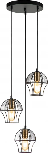 V000187 Подвесной светильник Pallo V000187 (10011/3P Black) (220V, на проводе)