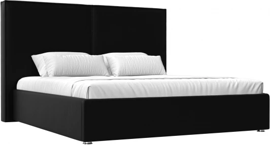 120575 Кровать интерьерная Аура 200 (Черный/Экокожа) Лига Диванов арт.120575