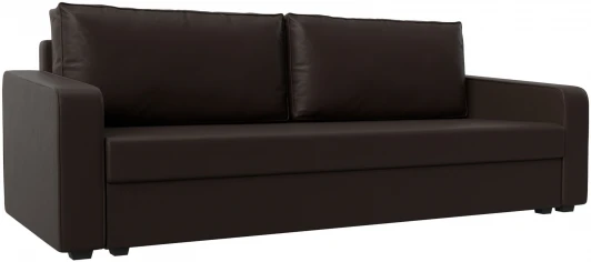 118064 Диван прямой Лига-009 (Коричневый/Экокожа) Лига Диванов арт.118064