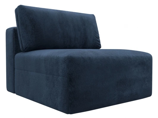 129533 Модуль диван Лига-060 НПБ (ЛДСП,Брус,Фанера,Велюр/Синий) Лига Диванов 129533
