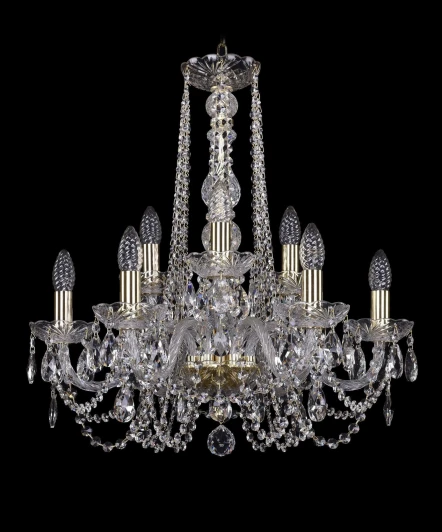 1402/6+3/195/h-58 G Подвесная люстра Bohemia 1402 1402/6+3/195/h-58/G