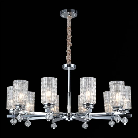 IL8678-10P-20 CR Подвесная люстра ILLUMICO IL8678-10P-20 CR (220V, на цепи)