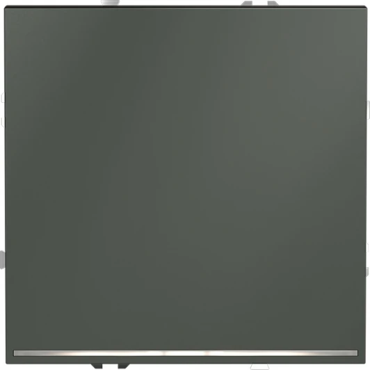 VLS010206 Выключатель одноклавишный с подсветкой (титан) Voltum S70 VLS010206