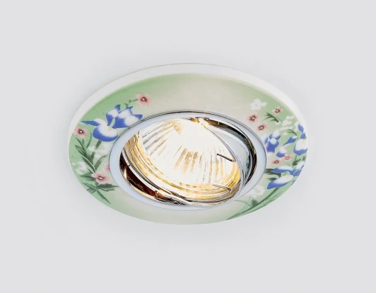 D2950 GR Встраиваемый точечный светильник Ambrella Дизайн С Узором И Орнаментом Гипс D2950 GR