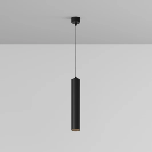 P072PL-L12B4K-1 Арматура из металла. Встроенный LED-источник света утоплен в корпусе. Maytoni Technical P072PL-L12B4K-1 Focus LED (220V, на проводе, круглые)