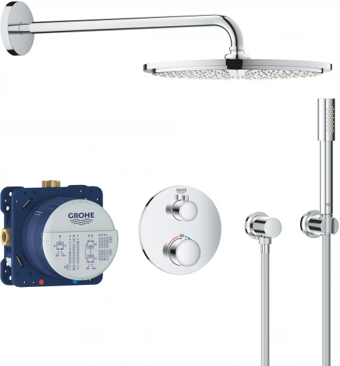 34731000 Душевой комплект Grohe Grohtherm 34731000 С ВНУТРЕННЕЙ ЧАСТЬЮ, с термостатом
