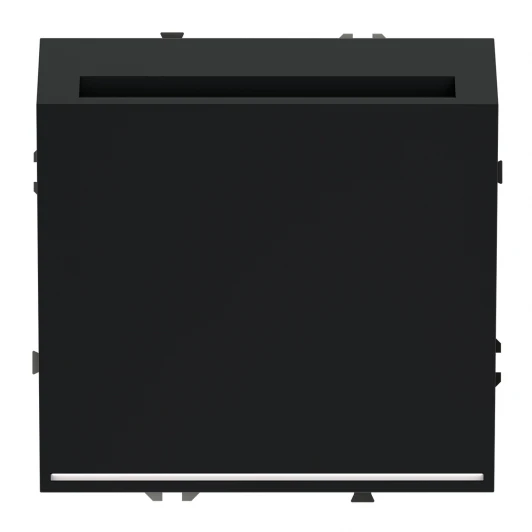 VLS010708 Выключатель встраиваемый карточный 16А (черный матовый) Voltum S70 VLS010708