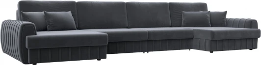 129329 Диван П-образный Лига-057 НПБ Лонг Лига Диванов (Велюр) арт.129329