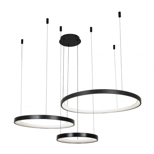 L8806-800-580-380 BK Подвесной светильник светодиодный с регулировкой цветовой температуры LED4U L8806-800-580-380 BK