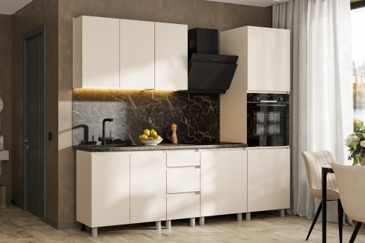 00-00303320 Модульная кухня "Рица" 2,4м, Меланж Арника 00-00303320