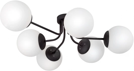 V4996-1/6PL Потолочная люстра на штанге Vitaluce V4996-1/6PL (220V, шарики, молекулы)