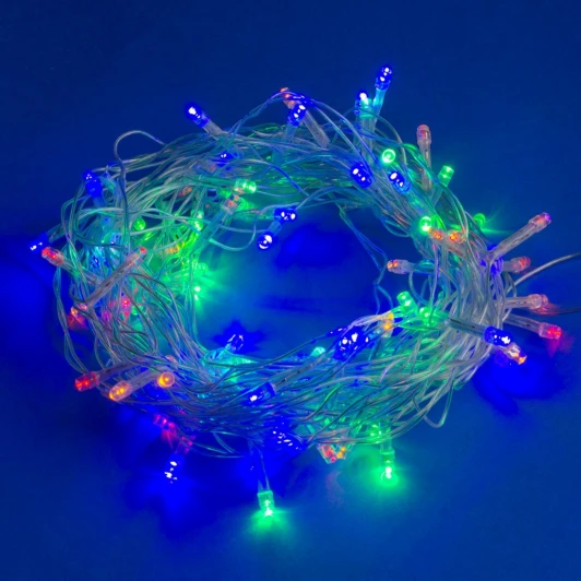 ULD-S2500-225/STK MULTI IP20 Гирлянда светодиодная, 25м, соединяемая, 225 светодиодов, разноцветный свет Uniel ULD-S2500-225/STK MULTI IP20