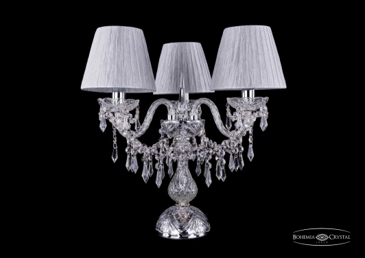 1403L/3/141-39 Ni SH6-160 Интерьерная настольная лампа Bohemia 1403 1403L/3/141-39/Ni/SH6-160