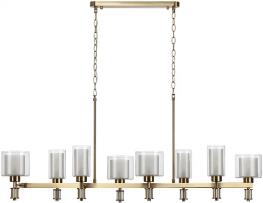 5088/8A Подвесная люстра Odeon Light Saga 5088/8A античная бронза/стекло E14 8*40W (220V, на цепи)