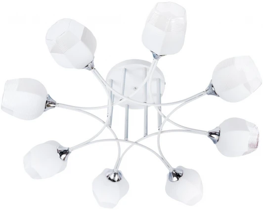 MD.4881-8-S WH+CH Потолочная люстра на штанге Imex MD.4881-8-S WH+CH