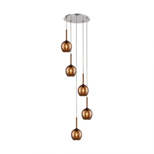 MD1629-5B(copper) Подвесной светильник Zumaline Monic MD1629-5B(copper)