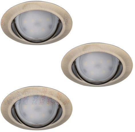 23846 Комплект из 3-х встраиваемых точечный светильников Kanlux TRIBIS 23846 (220V, круглые)
