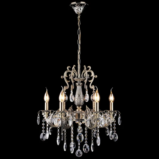 3216/6 античная бронза Strotskis Подвесная люстра Eurosvet 3216 3216/6 античная бронза Strotskis