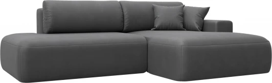 127781 Диван угловой Лига-036 НПБ Модерн правый угол Лига Диванов (Замша) арт.127781