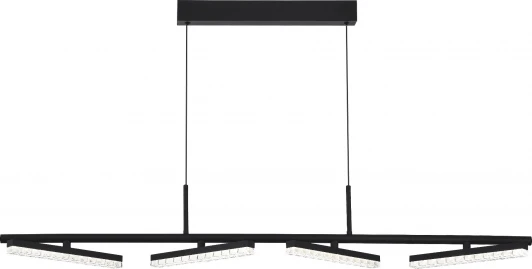 SL1018.403.04 Подвесной светильник ST Luce SL1018 SL1018.403.04 черный/прозрачный LED 4*32W 4000K (220V, на проводе)