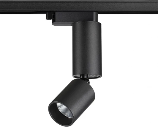 359319 Светильник трековый однофазный трехжильный Novotech Tubo 359319 черный LED 5W 220V 3000K 600Лм (круглые)