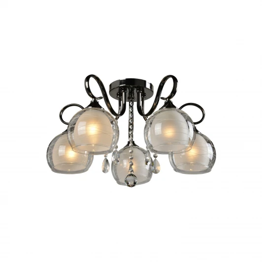 877/5PF-Darkchrome Потолочная люстра IDLamp Merinella 877/5PF-Darkchrome