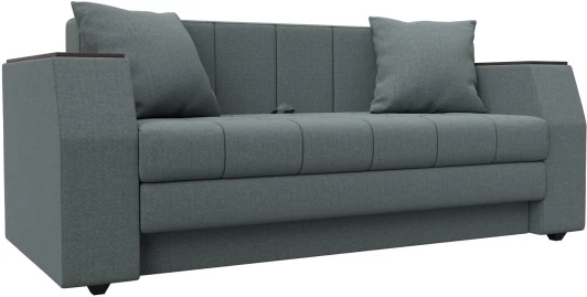 122573 Диван прямой Атлант мини (Серый/Рогожка) Лига Диванов арт.122573