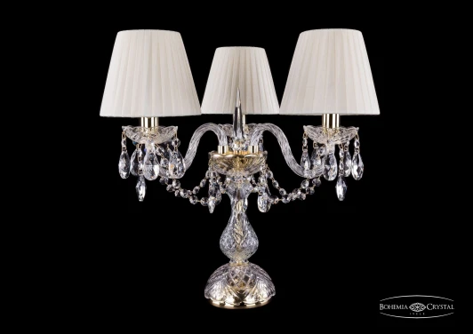 1406L/3/141-39/G/SH3-160 Интерьерная настольная лампа Bohemia 1406 1406L/3/141-39/G/SH3-160