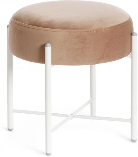 19242 Табурет Tetchair AMBER (Металл,Ткань/Бежевый,Белый) 19242