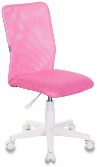 KD-9/WH/TW-13A Кресло детское Бюрократ KD-9 розовый TW-06A TW-13А сетка/ткань крестовина пластик пластик белый